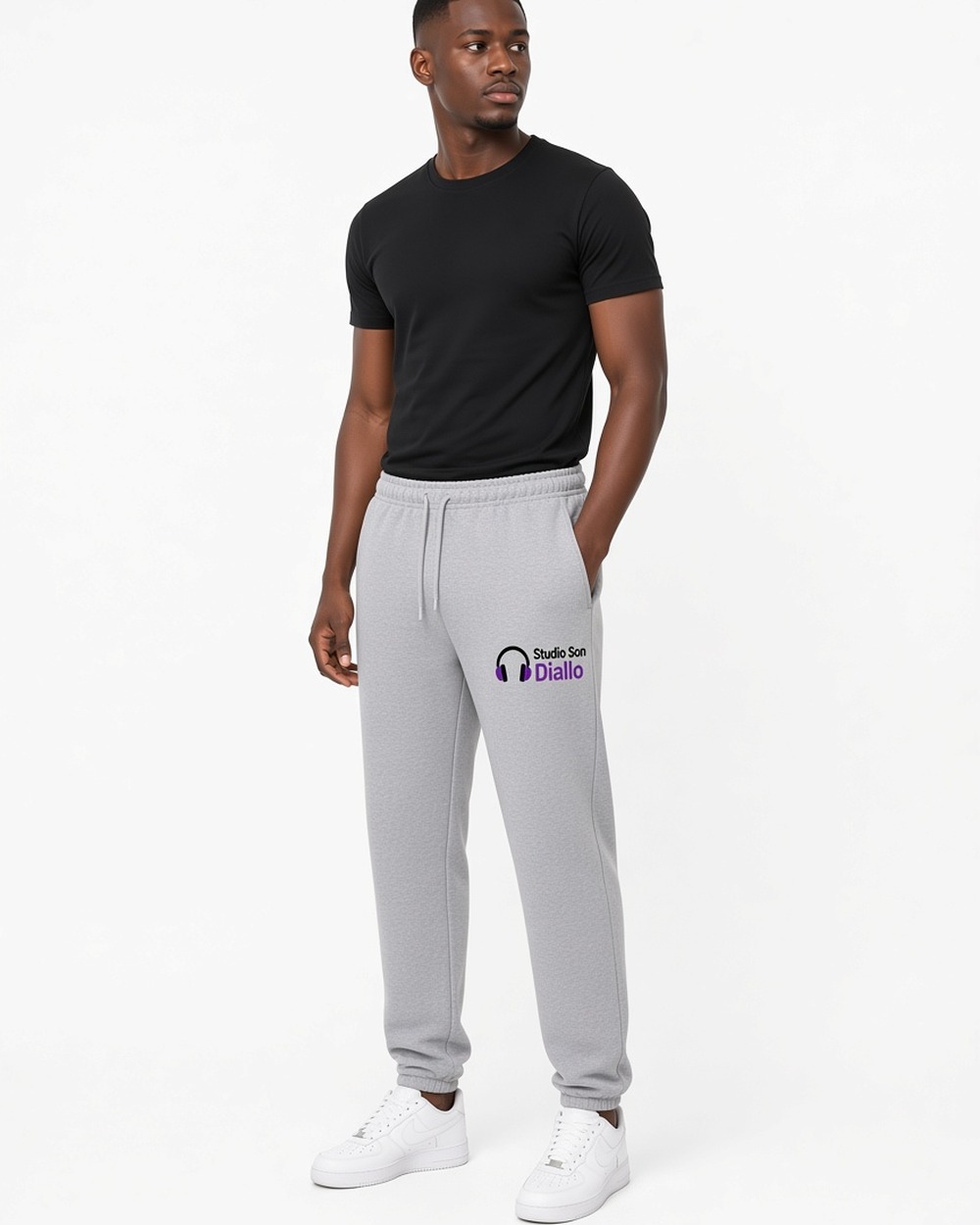 Gildan 18100 Heavy Blend Pocket Sweatpants (unisex) — Black