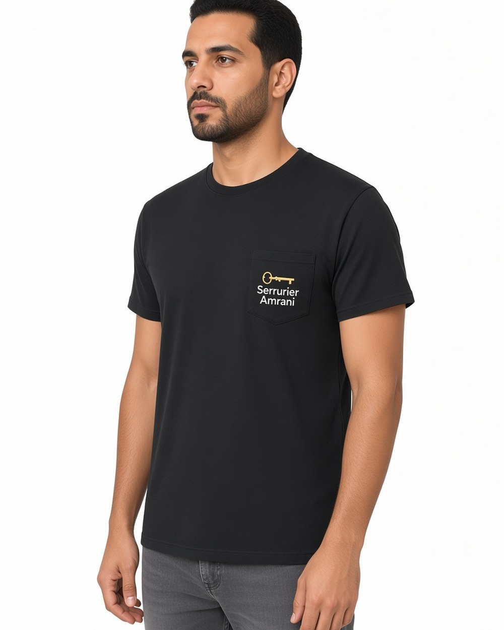 Gildan 2300 Ultra Cotton Pocket T-shirt (unisex) — Black