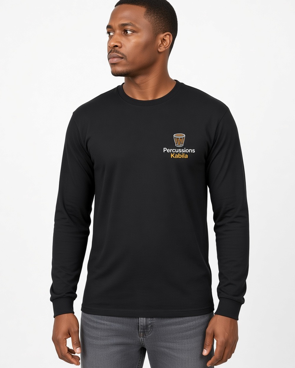 Gildan 8400 DryBlend 50/50 Long Sleeve T-shirt (unisex) — Ash
