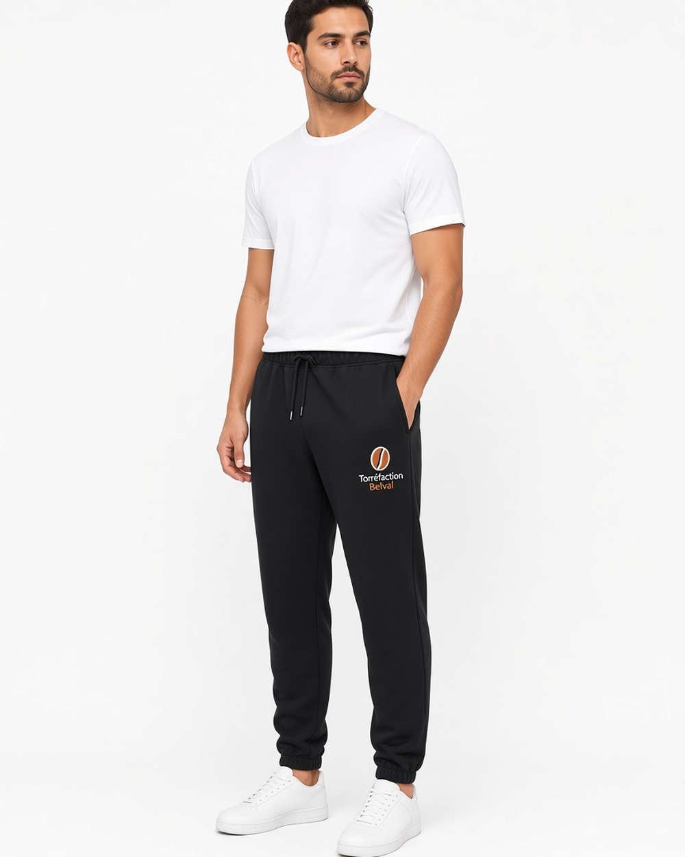 Gildan SF100 Softstyle Pocket Sweatpants (unisex) — Black